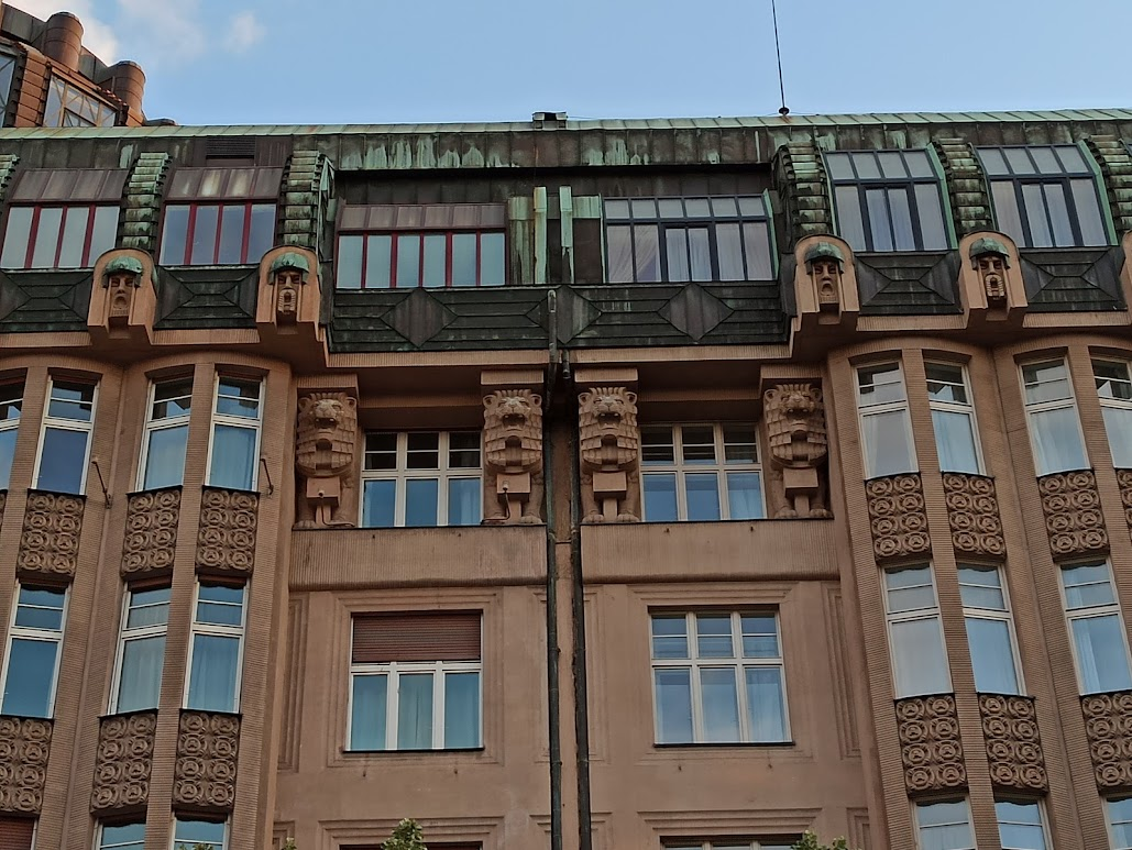 Historic passage in Prague New Town